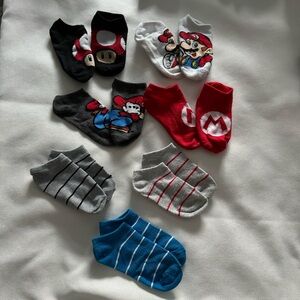 Super Mario 7 pair young kids sock (8.5 to 13)